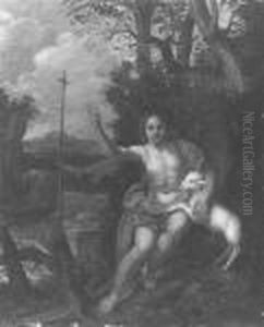 Saint John The Baptist In The Wilderness by Francesco Albani