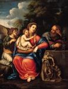 The Holy Family by Francesco Albani
