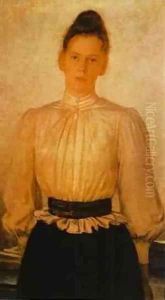 Leila And Khaji Abrek (Based On The Poem Khaji Abrek By Mikhail Lermontov) by Nikolai Nikolaevich Ge