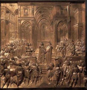 Solomon and Sheba by Lorenzo Ghiberti