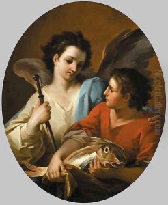 Tobias and the Angel c. 1740 by Corrado Giaquinto