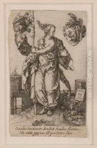 Diligence From The Virtues by Heinrich Aldegrever