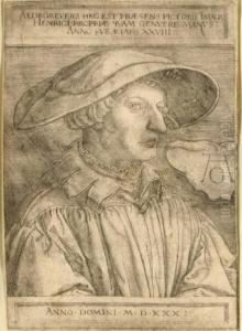 Self Portrait At The Age Of 28 by Heinrich Aldegrever