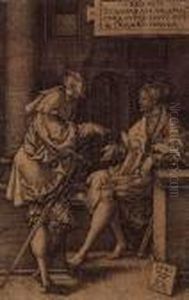Scene De L'ancien Testament by Heinrich Aldegrever