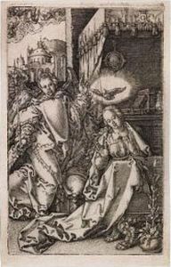 The Annunciation by Heinrich Aldegrever