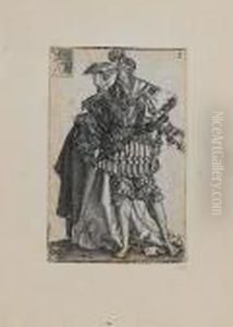 The Set Of Large Wedding Dancers (bartsch160-171) by Heinrich Aldegrever