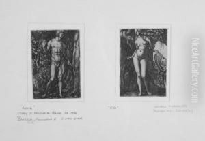 Adam And Eve (two Prints)