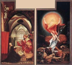 Annunciation and Resurrection c. 1515 by Matthias Grunewald (Mathis Gothardt)