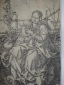 The Virgin With Child Seated On A Grassy Bank by Heinrich Aldegrever