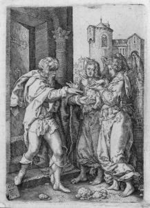 The Story Of Lot (bartsch, Hollstein 14-17) by Heinrich Aldegrever