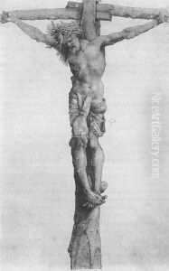 Crucifixion 1501-02 by Matthias Grunewald (Mathis Gothardt)
