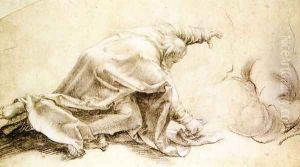 An Apostle From The Transfiguration (2) 1511 by Matthias Grunewald (Mathis Gothardt)