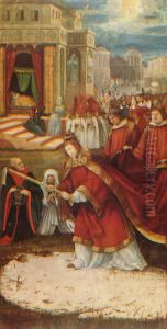 Establishment of the Santa Maria Maggiore in Rome 1517-19 by Matthias Grunewald (Mathis Gothardt)