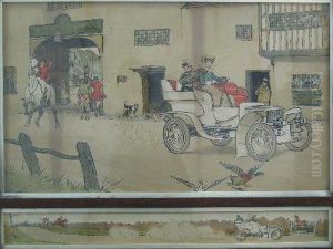 Colour Hunting/motoring by Cecil Charles Aldin