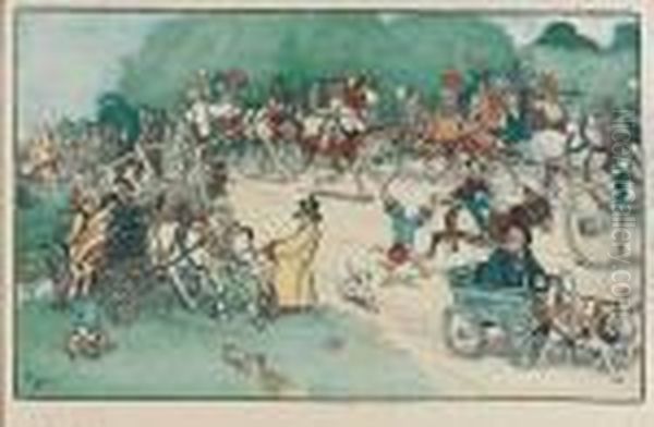 Scenes D'attelages Animees De Nombreux Personnages - view 1