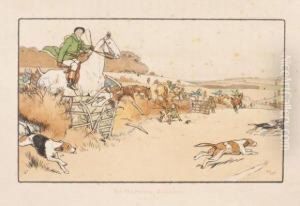 The Harefield Harriers by Cecil Charles Aldin