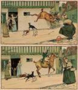 Good Morning Mrs Flanagan,good Morning Squire Brown by Cecil Charles Aldin