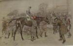 Four Prints Of Horses Jumping by Cecil Charles Aldin