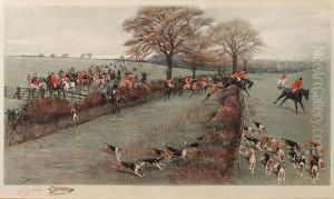 The South Berks Hunt; The Devon And Somerset;the Garth Hunt by Cecil Charles Aldin