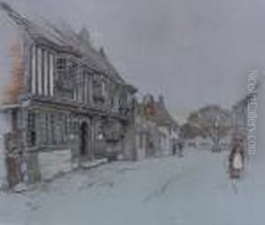 The Star Inn Alfriston Sussex by Cecil Charles Aldin