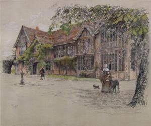 Ockwell's Manor, Berks by Cecil Charles Aldin