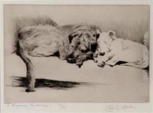 A Temporary Partnership' Or Mickey And Cracker by Cecil Charles Aldin