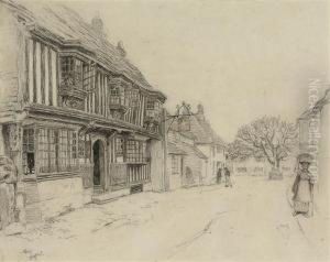 The Star Inn, Alfriston, Sussex by Cecil Charles Aldin