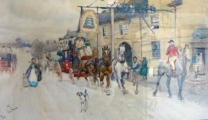The Royal Mail At The Bell Hotel by Cecil Charles Aldin