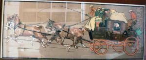 The Royal Mail Eaton Coach by Cecil Charles Aldin