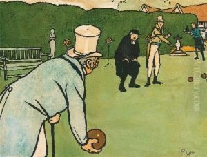 Le Jeu De Boules by Cecil Charles Aldin