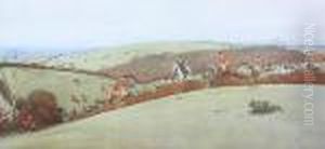 Belvoir - Into The Vale From Clawsonthorns by Cecil Charles Aldin