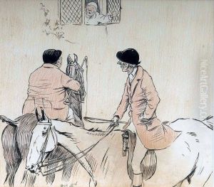 Mr Jorrocks Asking For Directions by Cecil Charles Aldin