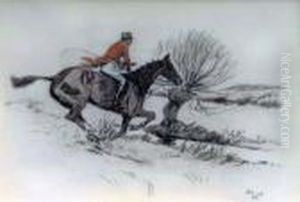 The Huntsman Approaching A Ditch