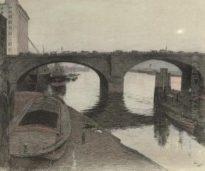 London Bridge by Cecil Charles Aldin