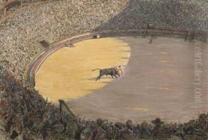The Bull Fight by Cecil Charles Aldin