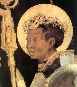 Meeting of St Erasm and St Maurice (detail 2) 1517-23