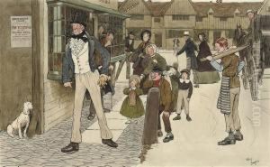 A Scene From Handley Cross by Cecil Charles Aldin