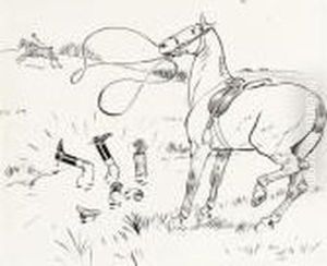 The Water Jump by Cecil Charles Aldin