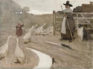 The Goose Girl by Cecil Charles Aldin