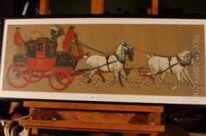 The Glasgowto London Mail Coach by Cecil Charles Aldin