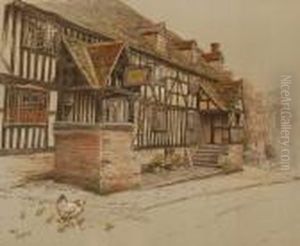 Timber Framedinn by Cecil Charles Aldin