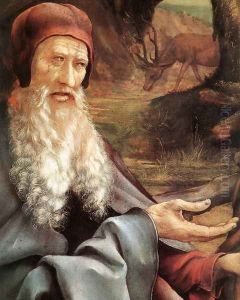 St Anthony (detail) c. 1515