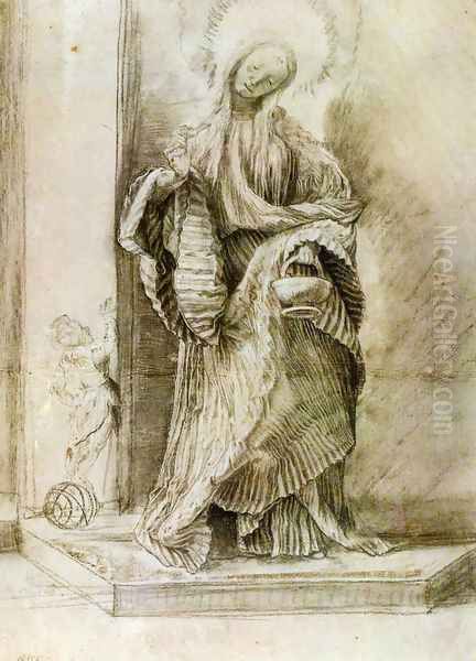 St Dorothy with the Basket of Flowers c. 1520 - view 1