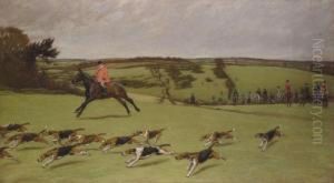 J. Ashton Radcliffe, M.f.h., Hunting With The South Dorset Hunt by Cecil Charles Aldin