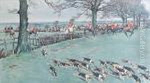 Hunting Scene by Cecil Charles Aldin