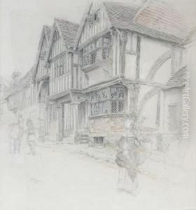 Chiddingstone.
Pastel. by Cecil Charles Aldin