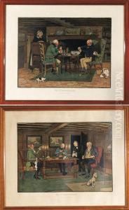 Une Tres Belle Et Rare Paire De Pochoirs by Cecil Charles Aldin