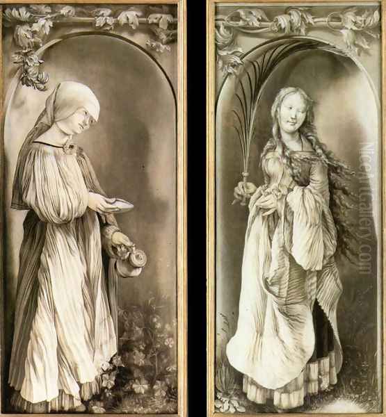 St Elizabeth and a Saint Woman with Palm 1508-11 - view 1
