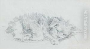 Manner Of Cecil Charles Windsor Aldin Terrier by Cecil Charles Aldin