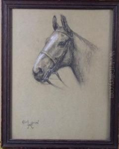 Portrait Of Horse'shead by Cecil Charles Aldin